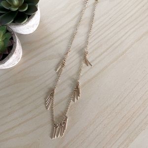 Elegant Gold Hanging Necklace